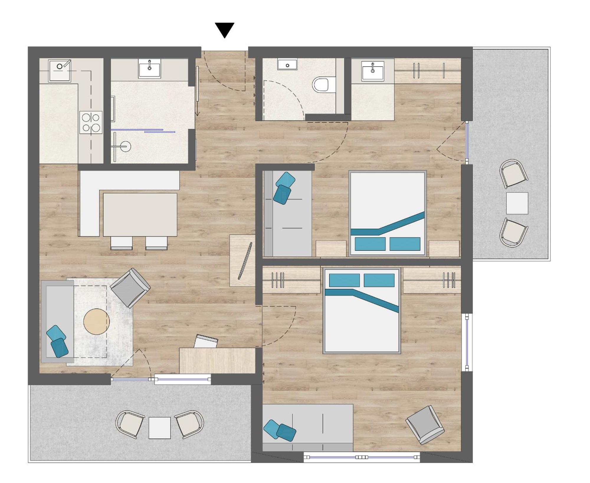 Apartment Pale フィス 部屋 写真