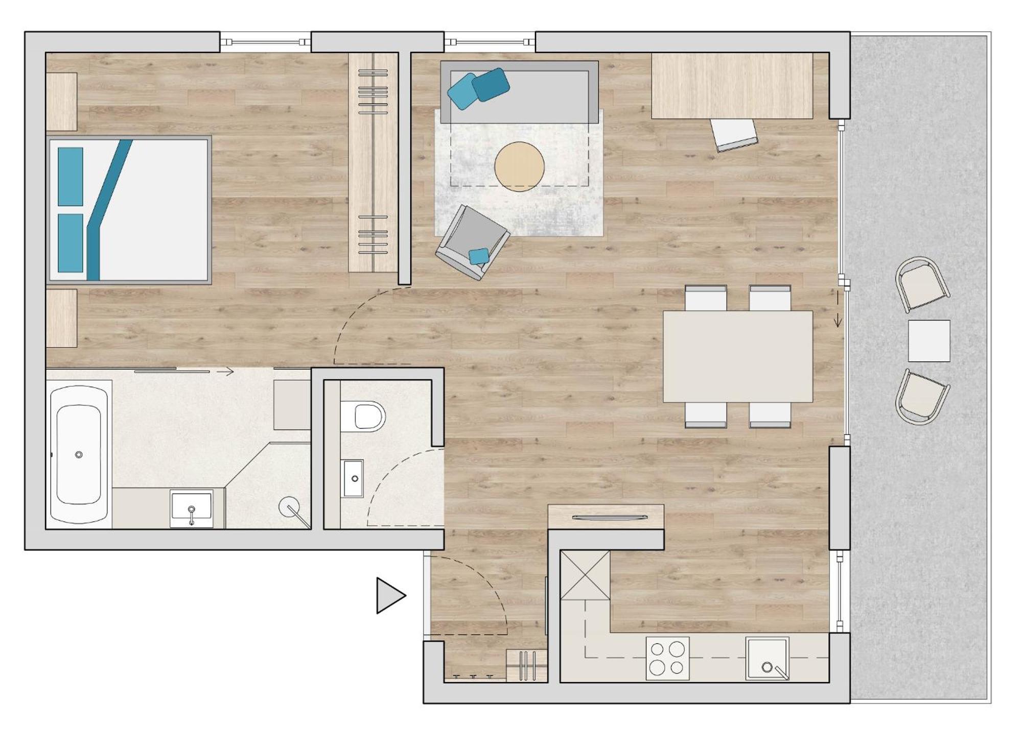 Apartment Pale フィス 部屋 写真