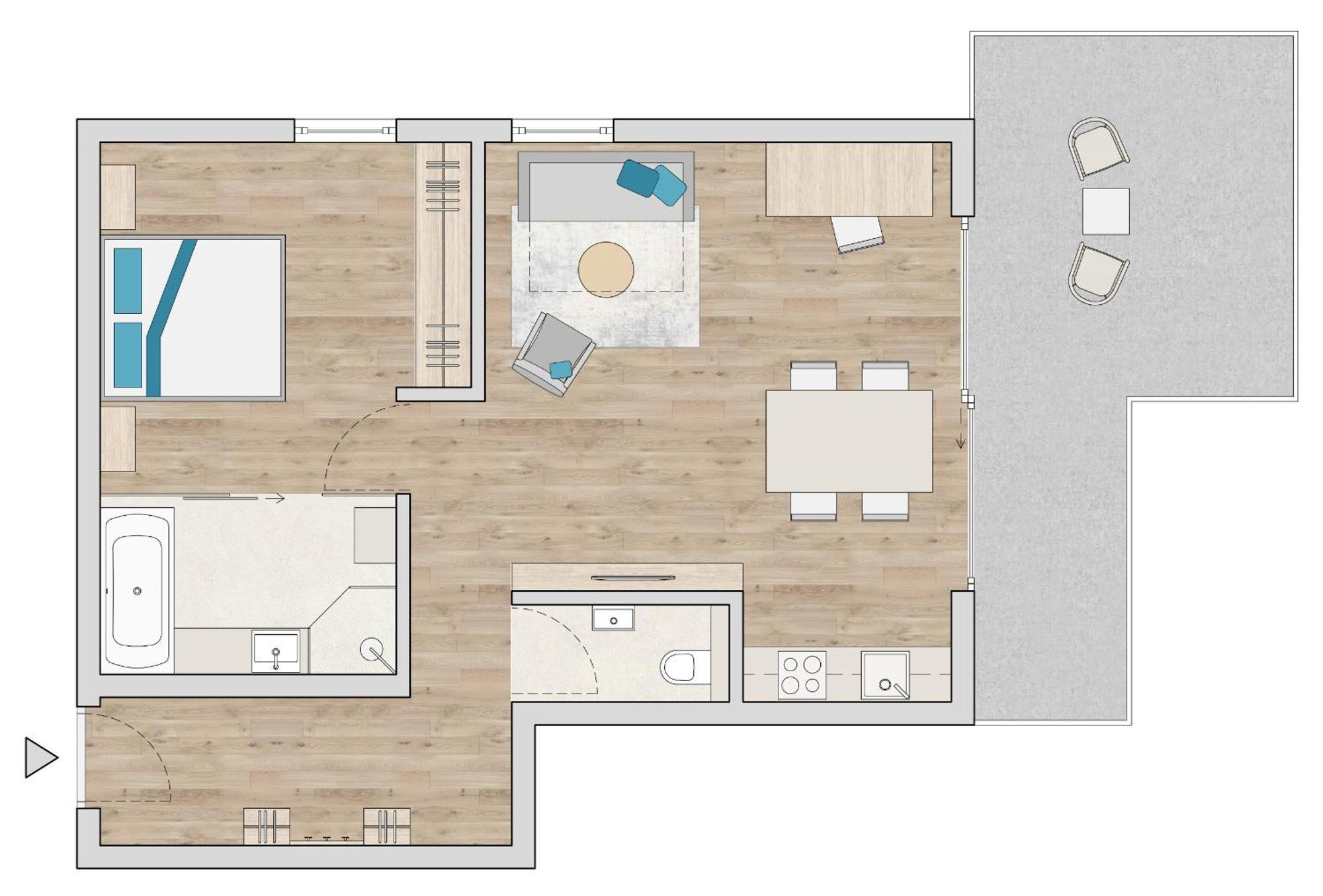 Apartment Pale フィス 部屋 写真